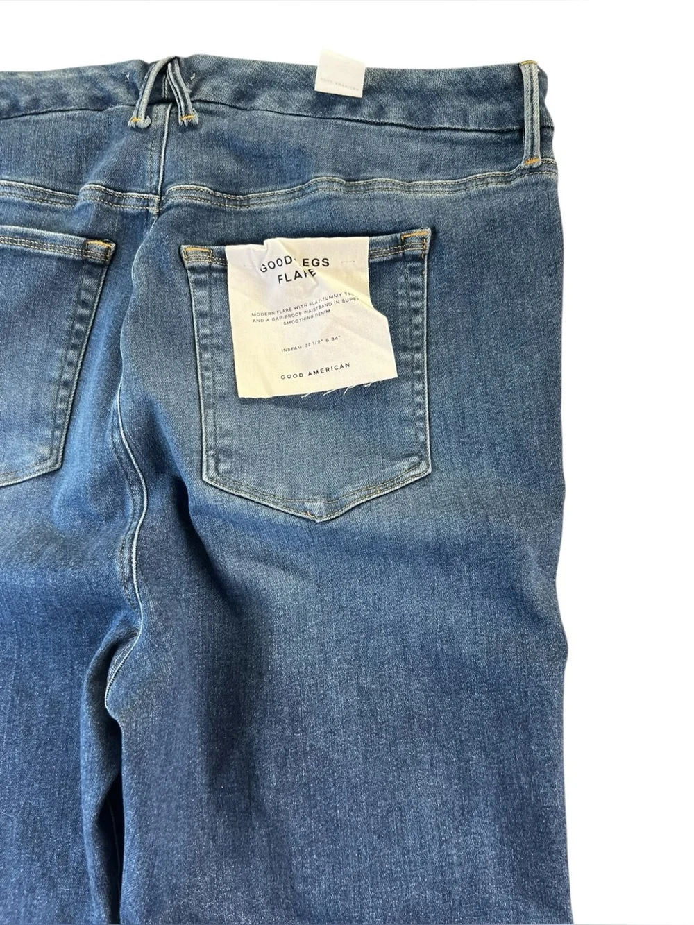 New Good American good flare jeans high Rise - Picture 14 of 16